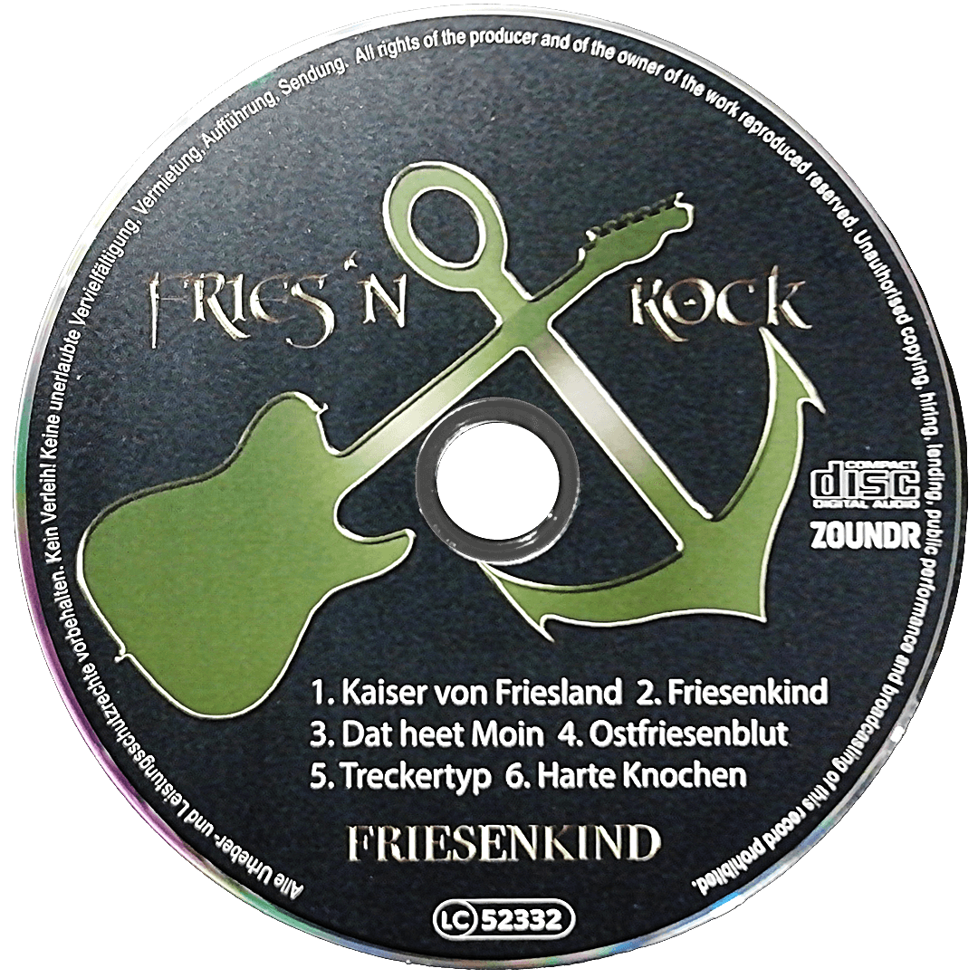 FriesNRock-CD-Friesenkind-Disc CD Fries 'N Rock - Friesenkind