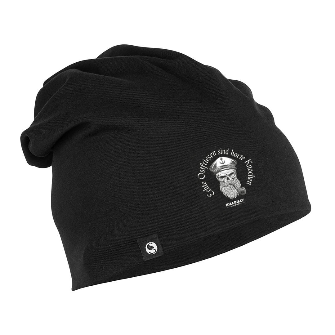 Beanie Slouch Mütze Unisex - Echte Ostfriesen sind harte Knochen